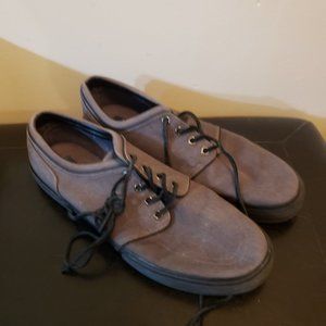 Ralph Lauren Polo Mens Canvas DK Gray Sneaker Sz 11D